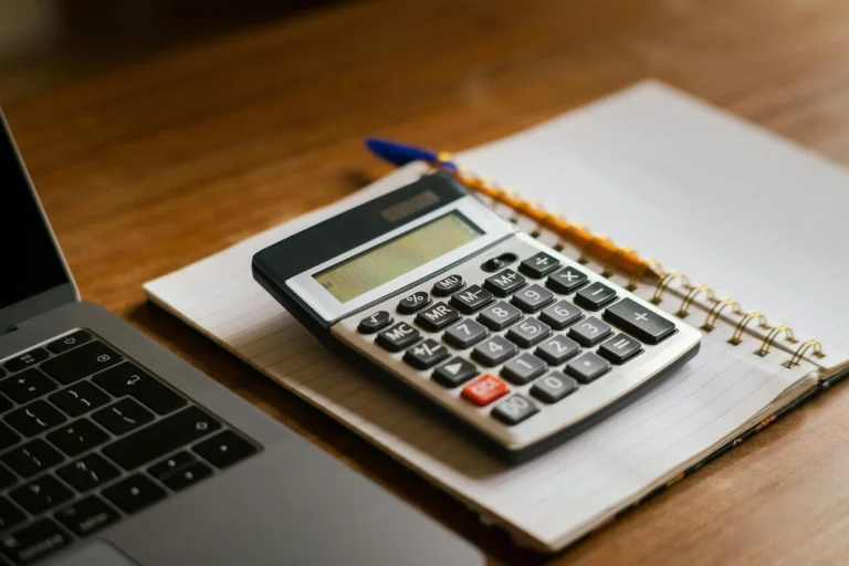 Calculator on desk