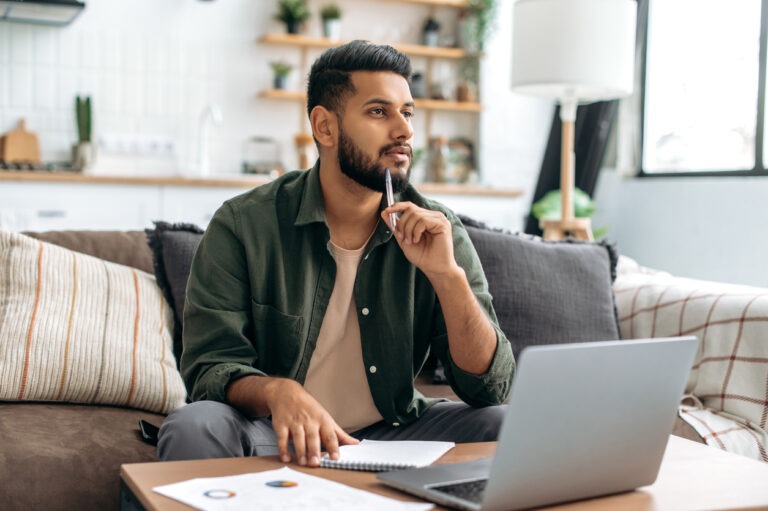 Man contemplating home equity options